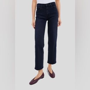 Mother Jeans Zip Rambler Ankle Night in Venice Dark Wash Navy Size 30